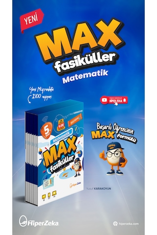 2027 5. Sınıf Matematik Max Fasiküller| Yusuf Karakoyun