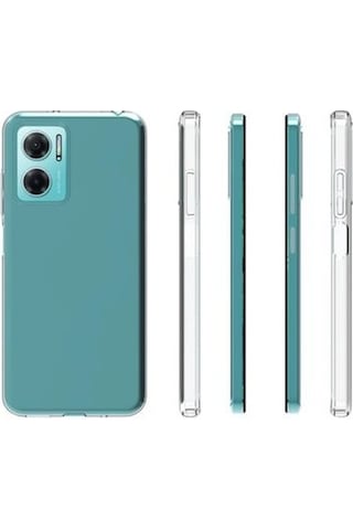 Xiaomi Redmi 10 5g İle Uyumlu Kılıf Şeffaf Kamera Korumalı Esnek Silikon Telefon Kılıfı Kapak