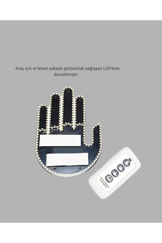 Uzaktan Kumandalı Led Jest Işığı - 3 Farklı Hareket Modu Çok Renkli