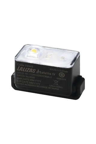 Lalızas Can Yeleği Led Yanıp Sönen Işık, Safelite Iv / On-off Su İle Aktif, Uscg, Solas/med Siyah