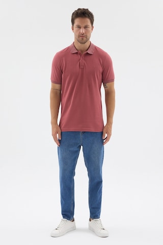 İmza Pembe Polo Yaka Pike Kısa Kol Slim Fit %100 Pamuk Tişört 1011260171 Gülkurusu