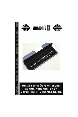 Delux Serisi Öğrenci Eşyası Günlük Kullanım İş Yeri Gereci Tekli Tükenmez Kalem Çok Renkli