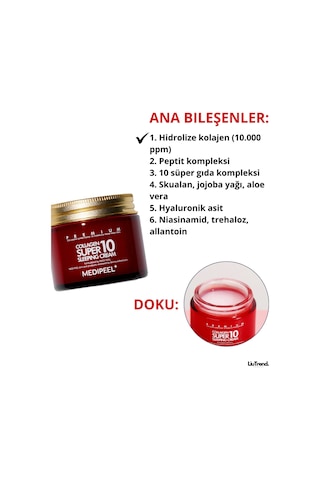 Medipeel Collagen Super 10 Sleeping Cream Kolajenli Gece Kremi M0035
