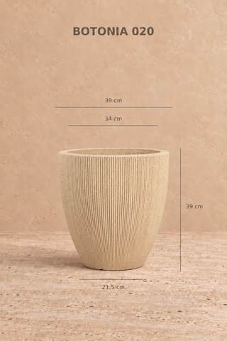 Bostann Dekoratif Saksı - Botonıa 020 - 30l - Bej 30 Lt