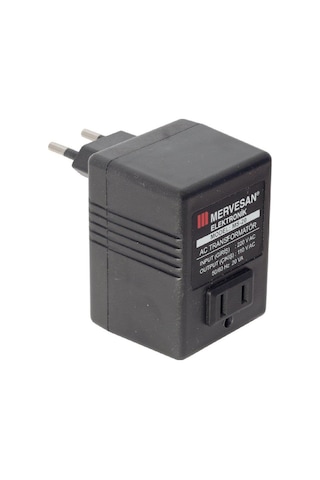 Mervesan 20Watt 220V-110V Ac-Ac Dönüştürücü Konvertör Mervesan 20Watt 220V-110V Ac-Ac Dönüştürücü Konvertör