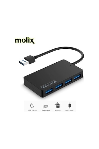 Molix 4 Port Usb 3.0 Hub Çoklayıcı