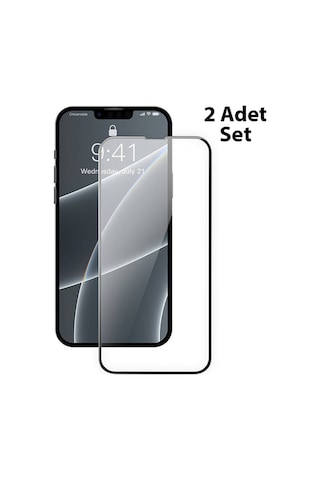 Baseus Apple Uyumlu iPhone 13 Mini 0.23Mm Full Kavisli Ekran Koruyucu Cam Siyah