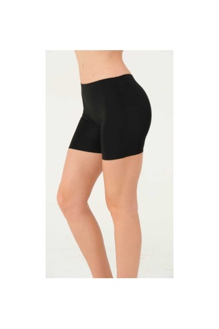 Lorexia Kadın Silikon Şeritli Kaydırmaz Lazer Kesim İz Yapmaz Boxer Korse Siyah