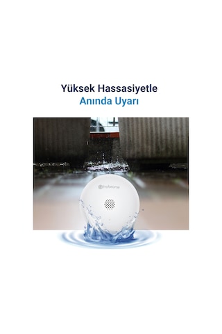 Hybrone Akıllı Wi-fi Su Baskın Sensörü, Yüksek Sesli Anında Uyarı, Uygulama İle Anında Bildirim