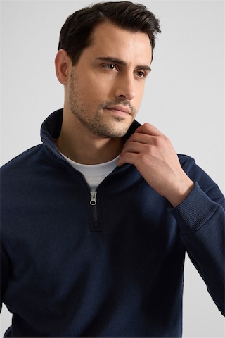 Süvari Lacivert Regular Düz Yarım Balıkçı Yaka Sweatshirt Ssw2013700001-m09 Lacivert