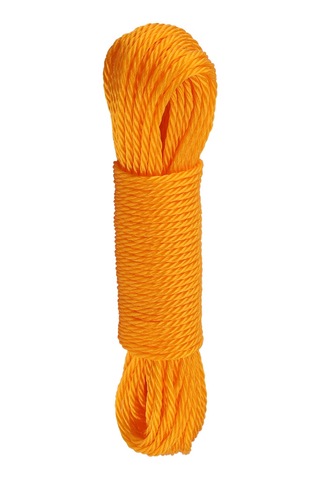 Fosenze 20m Nilon Teli - Dayanıklı Bahçe Bağlama, Kamp İçin Çekim Ve Çamaşır Asma İçin Turuncu Rope Turuncu