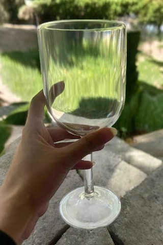 Kırılmız Çizilmez Şarap Bardağı 400 Ml Cam Gibi Şeffaf Polikarbon Şarap Kadehi Şeffaf