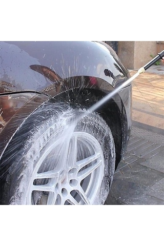 Besthome1 Jms Yüksek Basınçlı Su Tabancası, Araba Yıkama, Zemin Temizleme, Çim Avlu Bahçe Sulama, Nozulu Yağmurlama, Profesyone Siyah
