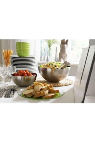 Ikea Salata Kasesi "paslanmaz Çelik Kase Blanda Blank" Servis Kasesi 20 Cm Çapında, Yakl. 20,32 Cm Sku: Smg8690010529497 Açık Mavi