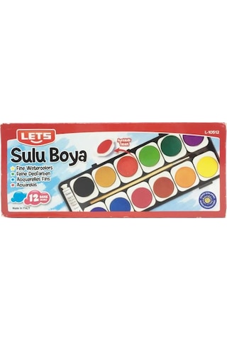Lets 12 Renk Sulu Boya Ayrılabilir Tablet