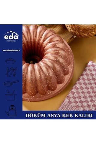 Eda Asya Rose Granit Döküm Kek Kalıbı Zk-934 Rose