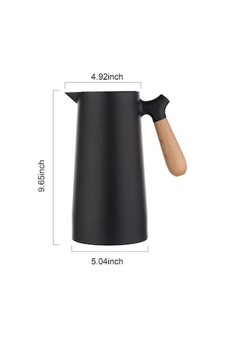 Fastbuy Kırmızı 1000ml Çift Katmanlı Sıcak Tutarak Termos, 24 Saat Sızdırmaz Taşınabilir Kırmızı Kırmızı