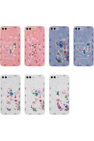 Apple Uyumlu iPhone 7 Plus Kılıf Desenli Sert Silikon Zore Mumila Kapak (551720510)