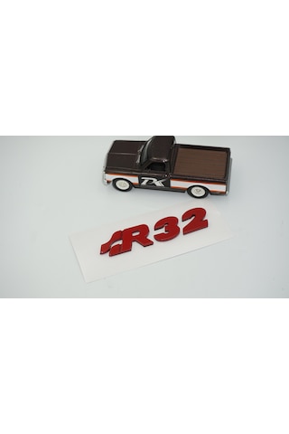 Dk Tuning Volkswagen Golf Polo Kırmızı R32 Mk4 Mk5 Bagaj Yazı Arma Arka Bagaj Arması