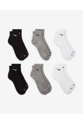 Nike Sx6899-965 Everyday Plus Destekli Bilek Antrenman Çorapları 6 Çift Karışık