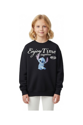 Seabubbles Stitch Çocuk Sweatshirt St09527 Lacivert
