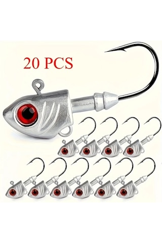 Fochsia 20g 0.705oz 20 Adet Parlak Kırmızı Gözlü Titreşimli Yem Taze Ve Tuzlu Su Balıkçılığı İçin