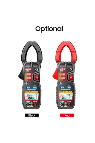 Springsun Aneng Cm80 Akıllı Tıklama Tüp Ampermetresi, Otomatik Aralık, 500a Akım, 4000 Sayaç, Lcd Işık, Ncv Tespiti, Multimetre Pil Yok - Kırmızı