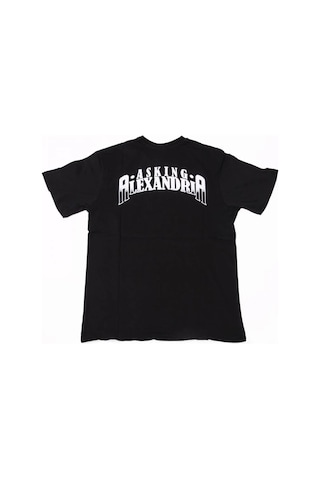 Asking Alexandria Grey Skull Tişört Siyah Çok Renkli