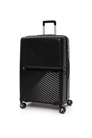 4 Lü Valiz Seti Elatae Exclusive Pro Polipropilen Kırılmaz Büyük - Orta - Kabin Boy Ve Makyaj Siyah 5239