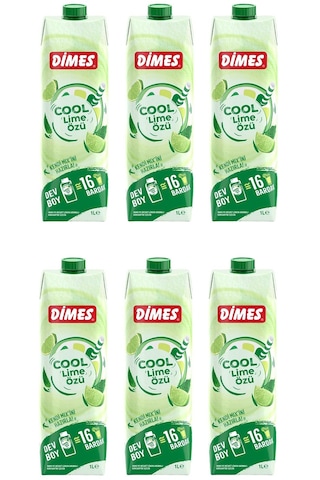Dimes Cool Lime Özü 1 Lt X 6 Adet