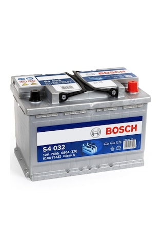 Bosch S4 032 Silver 12 V 74 Ah 680 A Akü-yerinde Montaj