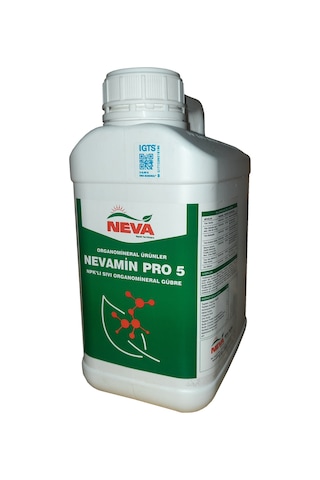 Nevamin Pro5 Npk'lı Sıvı Organomineral Gübre 5 Litre