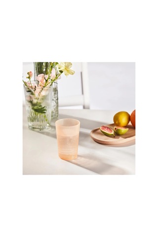 Ikea Kallsınnıg Meşrubat Bardağı 380 Ml Şeffaf Turuncu Çok Renkli