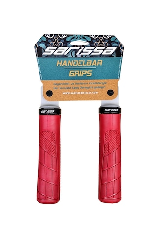 Sarissa Pvc Elcik Ergonomik Destekli Yapı Kolay Kavrama Kaymaz Bisiklet Elciği Kırmızı