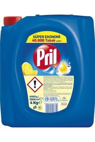 Pril Bulaşık Deterjanı 4 x 4 KG
