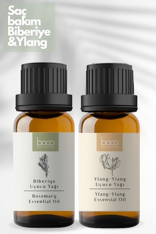Boco Born In Cosmetics Biberiye + Ylang Ylang %100 Saf Uçucu Yağı 2 x 10 ML
