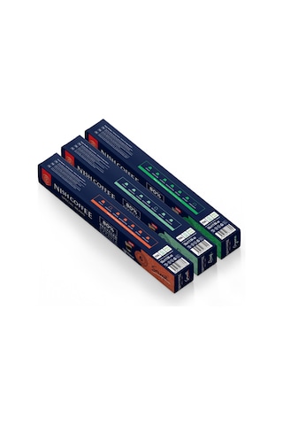 Nish Coffee Nespresso Uyumlu Kapsül Kahve 3'lü Set Smooth,decaf, Organik -30 Adet Kapsül Kahve