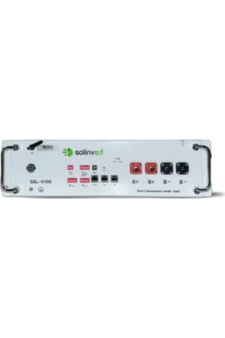 Solinved 51,2 V 100ah Lityum Raf Akü Serilenebilir Sol-5100-hv