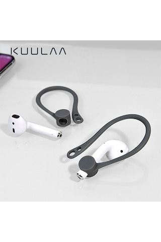 Kuulaa Apple Uyumlu iOS Airpods Için Çengeli Kulaklık Kancası Tutucu Anti-L