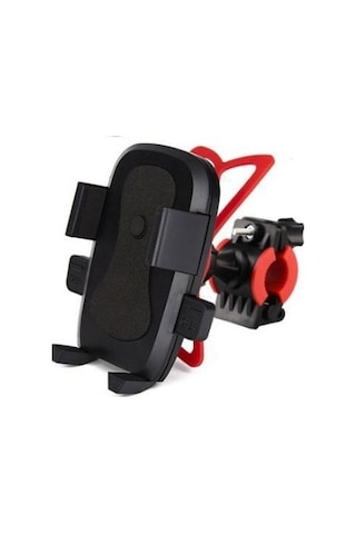 Lastik Destekli Standlı Bisiklet Telefon Tutucu