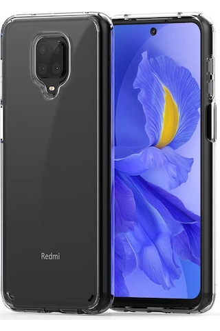 Xiaomi Redmi Note 9 Pro Kılıf Zore Coss Şeffaf Sert Silikon Kılıf Renksiz
