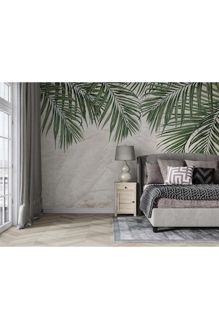 Tropikal Yapraklar Duvar Kağıdı Tasarım Duvar Kağıdı