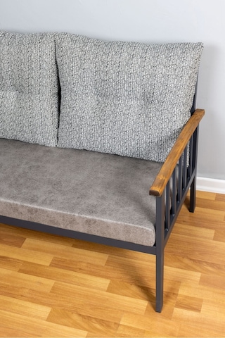 Bank Minderi İç Ve Dış Mekan Oturma Minderi Bahçe Minderi Su İtici Güneş Dayanımlı Kumaş 100x45 Gri