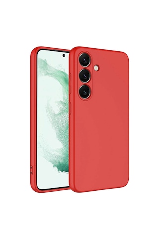 Zore Galaxy Uyumlu S24 Plus Kılıf Mara Lansman Kapak - Kırmızı Kirmizi