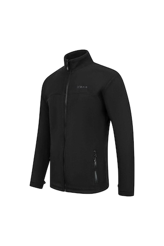 2as Chestert Erkek Tam Fermuarlı İnce Polar Sweatshırt Siyah 2aschestfbm24-0924 Siyah