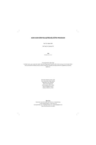 Bireyselleştirilmiş Eğitim Programı - Hakan Sarı - Eğiten Kitap