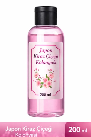 Japon Kiraz Çiçeği Kolonyası 200 Ml Ferahlatıcı Sakura Kokusu, Uzun Süre Kalıcı, Günlük Kullanıma Uygun