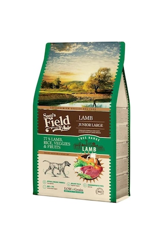 Sam's Field Junior Hypo Allergenic Kuzu Etli Düşük Tahıllı Büyük Irk Yavru Köpek Maması 2500 G