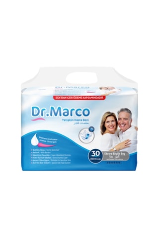 Dr. Marco Bel Bantlı Yetişkin Hasta Bezi XL 30'lu