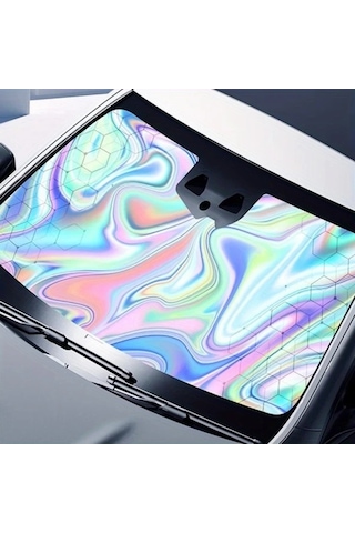 Boatshop1 Sıenna İçin 5 Katmanlı Titanyum Lazer Kesim Araba Ön Cam Güneşlik Profesyonel Sınıf Güneş Bariyeri Evrensel Uyumlu Yaz Kış Isı Engelleyici